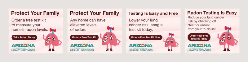 Arizona Department of Health Services: Display, four 300x250 finals