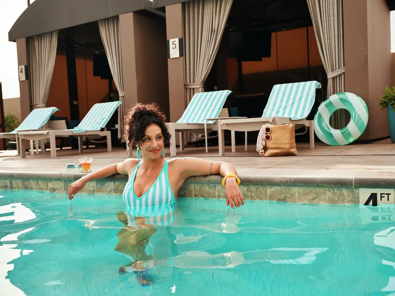 Gila River Resorts & Casinos: Pool edge, campaign photo