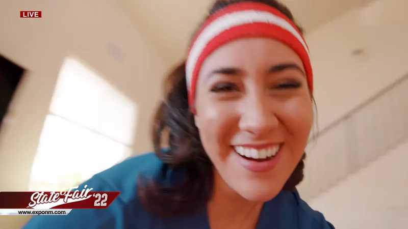 New Mexico State Fair: Mid-laugh