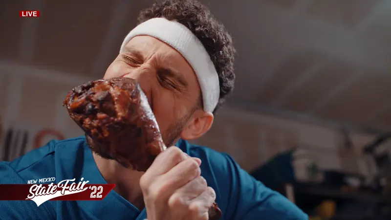 New Mexico State Fair: Turkey leg, first bite