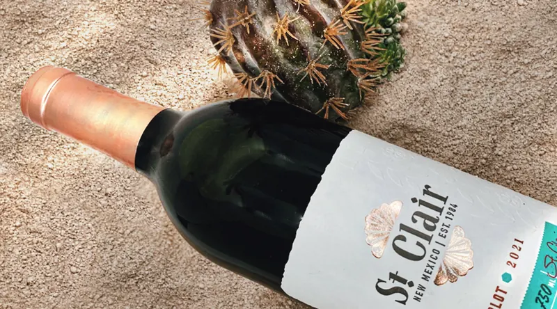 St. Clair Wines: Bottle in the sand